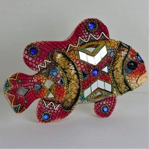Kubla Craft Collectible Fish Mosaic Wall Decor